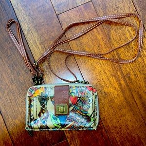 Multicolored Wristlet